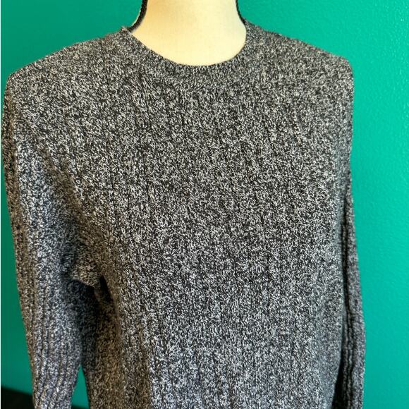 Kim Rogers Dark Gray Speckled Knit Pullover Sweater Large - Picture 6 of 10